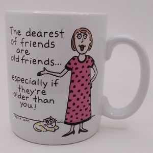 Shoebox Greetings MUG 'The Dearest of Friends are Old friends...' 11 oz Cup 1988